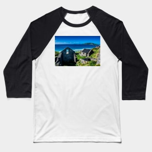 Ruins of an Old Cottage on the Dingle Peninsula in Ireland Baseball T-Shirt